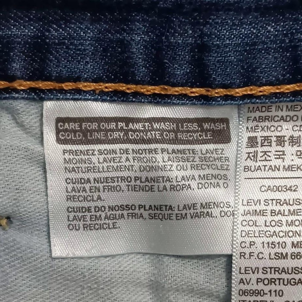 Levis 514 Jeans Mens 29x30 Blue Straight Leg‎ Denim Five Pocket Classic Pants - Picture 5 of 11